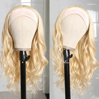 Perruque avec bandeau pour femmes CLJhair, vague corporelle, perruques blondes avec bandeau pour femmes