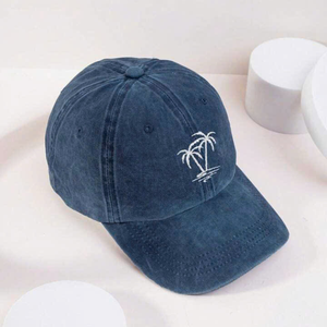 Casquette de baseball OEM 6 panneaux pour adultes maquette réglable en coton polyester imperméable avec logo et sans écusson de fabricant vietnamien - Product Image 1