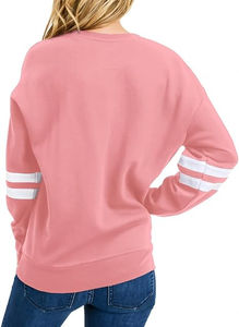 Sweat-shirt personnalisé pour femmes Pull à col rond personnalisé Streetwear Sweat-shirt à col rond à doublure thermique solide - Product Image 6