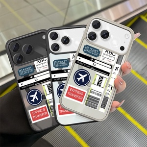 เคสโทรศัพท์สไตล์ท่องเที่ยวสำหรับ iPhone 11 ถึง 17 Pro Max  วัสดุ TPU นิ่ม ลายดอกไม้สีขาว  สำหรับทุกเพศ - Product Image 1