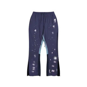 Pantalon de survêtement évasé à impression de logo personnalisé pour hommes Streetwear décontracté surdimensionné piste pantalon à jambes larges hommes pantalon évasé prix de gros - Product Image 1