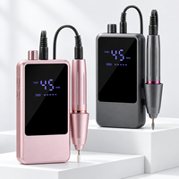 Ponceuse à ongles électrique professionnelle portable pour manucure et pédicure, avec embouts et stylo de gravure