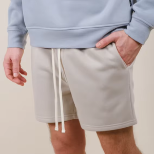 Shorts pour hommes en gros directement de l'usine, plusieurs options de couleurs, tissu confortable en coton et polyester avec cordon de serrage, fabrication sur mesure - Product Image 2