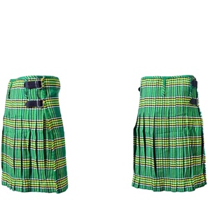 Falda Corta Tradicional Escocesa para Hombre, Kilt Práctico de Tartán de las Tierras Altas, Mezcla Duradera de Algodón/Lana, Colores y Tallas Personalizables - Product Image 1