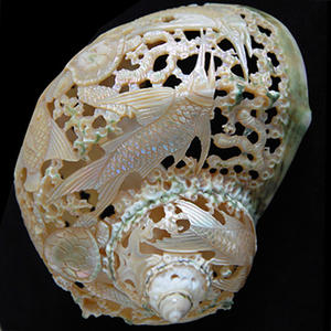 Sculpture art BIJOUX SEASHELL avec Sculpture Art 11 cm Shell Motif Animal Style - Product Image 2