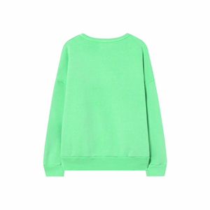 Casual algodón personalizar letra impresión personalizada marca Logo pulóver mujeres cuello redondo suelto cálido gota hombro sudadera - Product Image 3