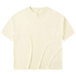 230Gsm 100% Cotton Heavy Cotton <b>T</b>-<b>Shirt</b> Drop Shoulder with <b>Pocket</b> Half Sleeve Oversized Fit Digital Printing Stock <b>T</b>-<b>Shirts</b> - Product Image 5