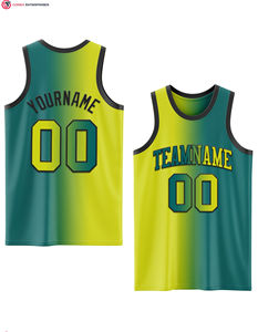 Maillot de basket-ball de mode de couleur personnalisée respirant et coutures à séchage rapide maillot de basket-ball de haute qualité - Product Image 5