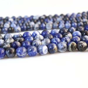 Qualité impressionnante 4mm naturel bleu Sodalite lisse forme ronde perles de pierres précieuses en vrac du fournisseur vérifié au coût d'usine - Product Image 1