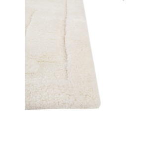 Alfombras de Lana Zuri Ivory con Patrón Geométrico 9x12, Anudadas a Mano para Decoración de Sala de Estar y Uso en Automóviles-RA-5008 - Product Image 3