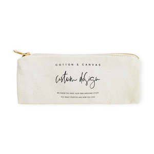 Trousse à crayons personnalisable, grande, écologique, à fermeture éclair, tendance, mignonne, en nylon doux et toile Oxford, résistante à l'eau, pour usage quotidien - Product Image 1