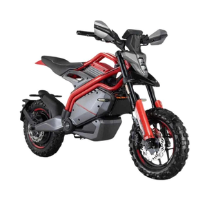Motocicleta Todoterreno Eléctrica Negra y Roja de 2 Tiempos y 50cc con Disco de Acero, Nueva - Product Image 6