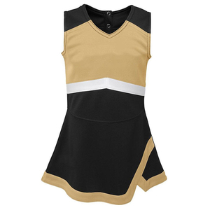 Customized Short Sleeve Women's Adult <b>Cheerleading</b> Uniform Sets Spandex/Polyester Material Heat-Transfer Printing 180g - Product Image 3