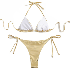 Bikini y ropa de playa de mujer de cintura alta de alta calidad recién llegado superventas OEM conjunto de bikinis elegantes transpirables de secado rápido - Product Image 5