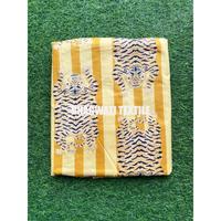 Vente en gros et fabrication de tissu en coton par yard tissu à motif floral imprimé main bloc Textile de maison et robes faisant l'approvisionnement