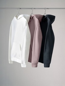 Sweat à capuche décontracté en polaire pour femme, manches longues, couleur unie, avec logo personnalisé, idéal pour l'hiver – Nouvelle collection très prisée - Product Image 6