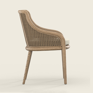 เก้าอี้ไม้สักสไตล์เรียบง่ายสำหรับพักผ่อนในสวน ลานบ้าน โรงแรม บาร์ พร้อมเบาะรองนั่ง สำหรับใช้ในบ้านและโรงแรม - Azura - Product Image 3