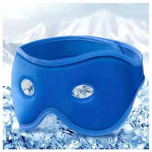 Jel göz maskesi kullanımlık delikler ile soğutma soğuk uyku maskesi buz paketi soğuk Compress s kabarık gözler migren baş ağrısı için