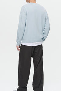 Suéter de hombre de algodón de primera calidad 100% con logotipo personalizado bordado mangas completas moda de invierno disponible para pedidos a granel - Product Image 2