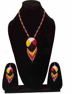 Hermosa Bola de piedras preciosas, collar de moda hecho a mano de diseñador Multicolor para mujeres y niñas, ropa para fiesta, boda, compromiso - Product Image 2