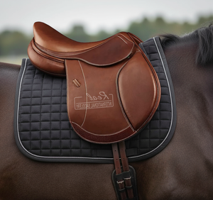 Real International Saddlery RS-08A English Dressage horse saddle Durable Cow Leather Riding horse equipment - Product Image 6