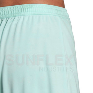 กางเกงฟุตบอลสีตามสั่ง ผลิตในปากีสถาน คุณภาพสูง น้ำหนักเบา โพลีเอสเตอร์ 100% แห้งเร็ว ระบายอากาศได้ดี ตัดเย็บด้วยระบบอัตโนมัติ - Product Image 4