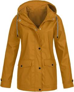 Blouson universitaire mi-long pour homme, très vendu, à rayures unies, en laine/viscose, coupe-vent, avec capuche, pour l'extérieur - Product Image 4