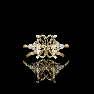 Exclusivo anillo especial de oro de 18k con moissanita de 0.24 quilates en forma de diamante, diseñado para clientes OEM y ODM que requieren ajuste personalizado y detalles finos. - Product Image 6