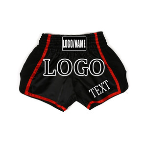 กางเกง MMA สำหรับผู้ชายกางเกงมวยไทยเอวกลางป้องกันการยับย่นสไตล์ลำลองออกแบบโลโก้ได้ตามต้องการ - Product Image 6