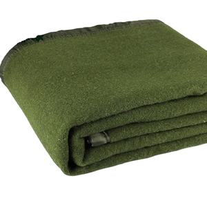 100% Pure Nouvelle Laine Polyester Fil Teint Épais Vert Olive Couverture Personnalisée 150x200cm - Product Image 1
