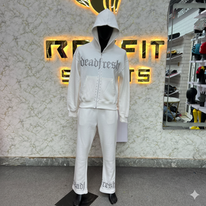 Survêtement unisexe à capuche et taille élastique pour l'hiver, style streetwear, services ODM, prix bas, design personnalisé, nouvelle collection - Product Image 1