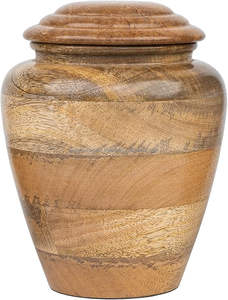 โกศเผาศพทำจากไม้สำหรับขี้เถ้าของมนุษย์ผู้ใหญ่เพศชายหญิงสามารถเก็บขี้เถ้า200ลูกบาศก์นิ้วโดย aaliyan impex - Product Image 6