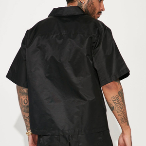 Ensemble de jogging court pour homme 2026, deux pièces, en coton, coupe-vent, grande taille, respirant, vêtements de rue, ensemble de shorts - Product Image 2