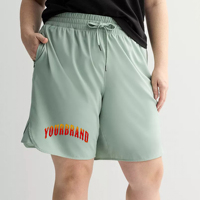 Shorts Micro Elásticos de Último Diseño para Mujer, Logotipo Personalizado Serigrafiado, Cordones Transpirables, Ropa Urbana 100% Algodón Elástico