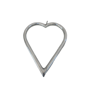 Adorno decorativo de pared de corazón colgante de Metal de hierro mayorista Color plateado para decoración del hogar y Navidad hecho a mano a granel - Product Image 3