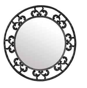 Espejo de decoración de pared con marco redondo de hierro decorativo moderno, espejo de diseño de forma redonda de hierro con forma de Sol de alta calidad para decoración de pared del hogar - Product Image 2