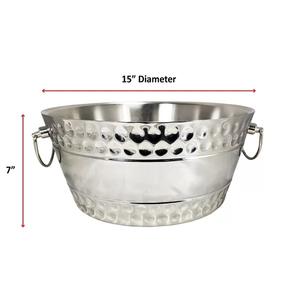 Elegant Design Metal <b>Beer</b> Ice <b>Bucket</b> Copper Finished Best Quality Champagne Ice <b>Bucket</b> Handmade Hammered Design & Handle - Product Image 6