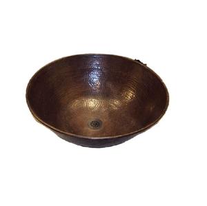 Fregadero de cocina redondo con caída de cobre más vendido, diseño martillado a mano, lavabo de un solo cuenco, lavabo de baño - Product Image 6