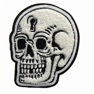 Parches bordados con logotipo personalizado de alta calidad, parches de hierro de esqueleto para sudaderas con capucha, camisas, técnica de bordado de maquinaria Animal - Product Image 1