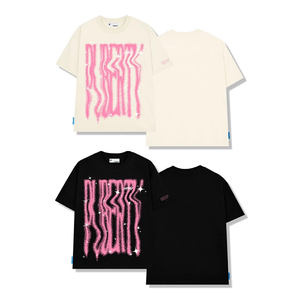 T-shirt unisexe en coton ample 260gsm pour femmes col rond pré-rétréci grande taille t-shirts pour femmes grande taille fabriqués au Vietnam - Product Image 3