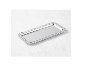 Bandeja de servicio de aluminio de último diseño Bandeja de servicio de utensilios de cocina de color plateado de calidad de lujo a un precio aceptable - Product Image 1