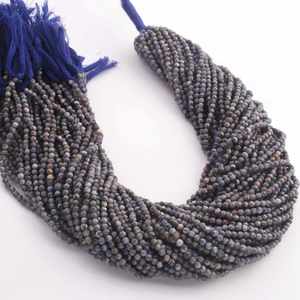 Sodalite เส้นลูกปัดกลมขนาดไมโคร3มม. ลูกปัดหินโซดาธรรมชาติแบบหลวมสำหรับทำเครื่องประดับจากผู้ผลิตอินเดีย - Product Image 6