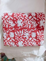 Tissu en toile de coton écologique imprimé à la main en Inde, sergé, respirant, séchage rapide, occultant, 280 GSM, pour robes, sacs, vêtements pour garçons