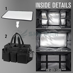 Sac organisateur d'outils de toilettage pour chevaux avec séparateurs amovibles Sac fourre-tout léger et durable conçu pour plus de commodité et d'efficacité - Product Image 2