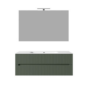 Meuble de salle de bain mural de 120 cm avec ligne décorative Canne - Product Image 5