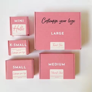 Embalaje de Cartón Corrugado Rosa Personalizado con Diseño Gratuito para Ropa, Cosméticos, Joyería, Relojes, Dulces y Juguetes - Product Image 3