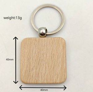 Porte-clés en bois écologique Logo personnalisé, durable et léger, parfait pour l'image de marque et les événements - Product Image 3