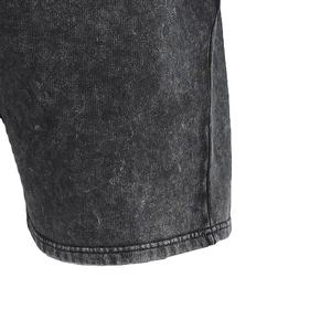 กางเกงขาสั้นลำลองสไตล์ไฮสตรีทผู้ชาย ล้างสีแบบแอซิด  รับผลิตแบบ OEM คุณภาพดี สีพื้น ราคาถูก มีจำหน่าย - Product Image 2