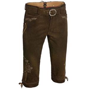 Pantalones Kniebund Bávaros Tradicionales de Alta Calidad para Hombre, de Cuero Genuino y Lona, Lavado Oscuro, Cierre de Botones, Estilo Formal - Product Image 6