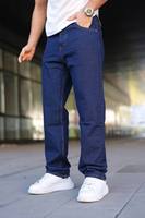 Jeans Rectos Vintage para Hombre, Corte Slim Fit, Casuales, Elásticos, de Cintura Media, Suaves, Ecológicos, con Parches, Estilo Desgastado, Ligeros